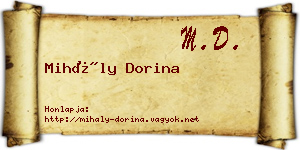Mihály Dorina névjegykártya